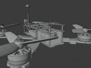 Drone Quadcopter 3D Model