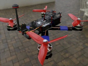 Drone Quadcopter 3D Model