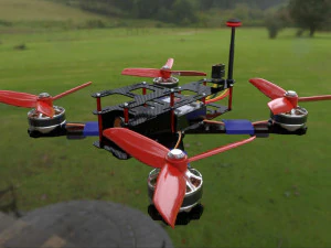 Drone Quadcopter 3D Model