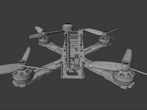 Drone Quadcopter 3D Model
