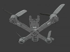 Drone Quadcopter 3D Model