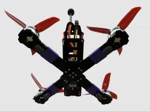 Drone Quadcopter 3D Model