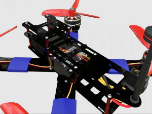 Drone Quadcopter 3D Model