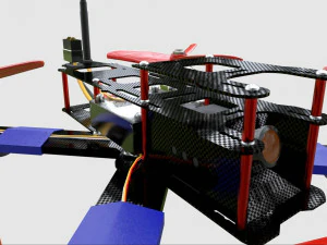 Drone Quadcopter 3D Model