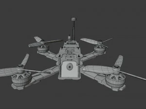 Drone Quadcopter 3D Model