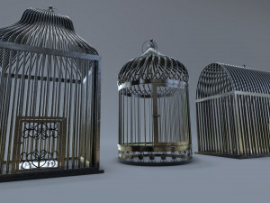 Bird cage Collection Model 3D