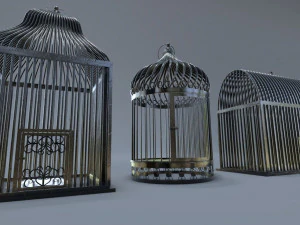 Bird cage Collection 3D Model