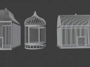 Bird cage Collection 3D Model