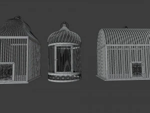 Bird cage Collection 3D Model