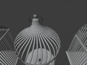 Bird cage Collection Model 3D