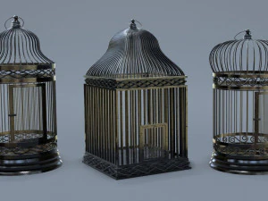 Bird cage Collection 3D Model