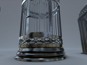 Bird cage Collection Low-poly 3Dモデル