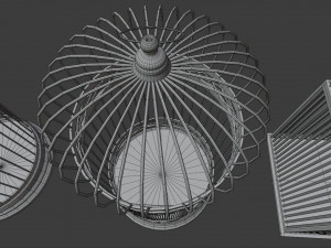 Bird cage Collection Low-poly 3Dモデル