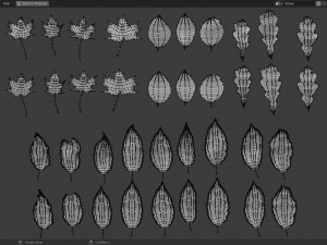 Fall Autumn Leaf Pack 3D Model