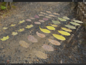 Fall Autumn Leaf Pack 3D Model