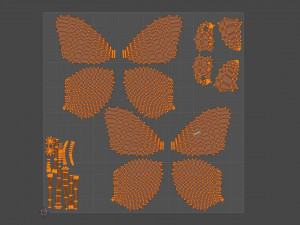 Butterfly Collection PBR Rigged Animated 3D Model