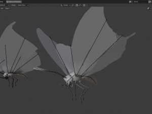 Butterfly Collection PBR Rigged Animated 3D Model