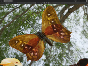 Butterfly Collection PBR Rigged Animated 3D Model
