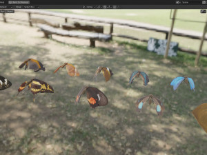 Butterfly Collection PBR Rigged Animated 3Dモデル