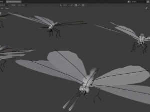 Butterfly Collection PBR Rigged Animated 3Dモデル
