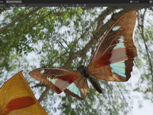 Butterfly Collection PBR Rigged Animated 3Dモデル