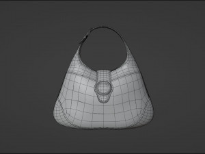 Woman Fashion Hand Bag 3D Model