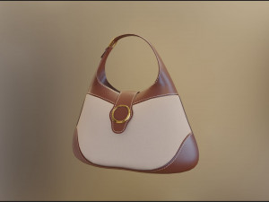 Woman Fashion Hand Bag 3D Model