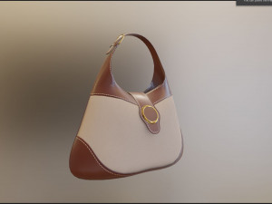 Woman Fashion Hand Bag 3D Model