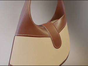 Woman Fashion Hand Bag 3D Model