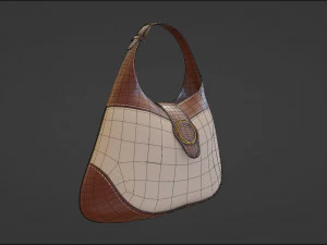 Woman Fashion Hand Bag 3D Model