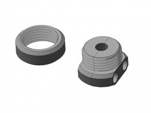 cable gland m25x2 3D Print Model