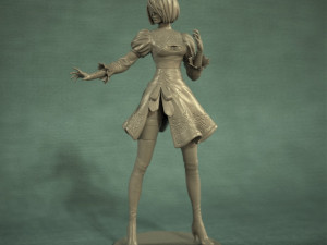Yorha 2B from Nier Automata 3D print model 3D Model
