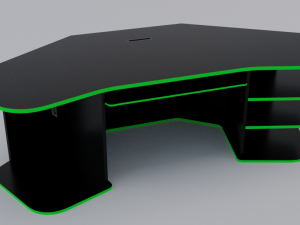 gaming desk low poly pbr Model 3D