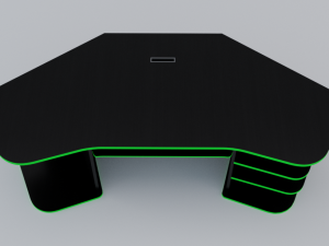 gaming desk low poly pbr Model 3D