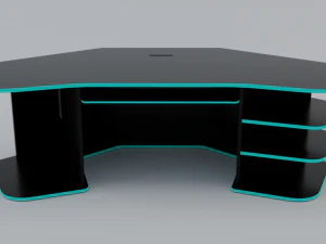 gaming desk low poly pbr 3D Model