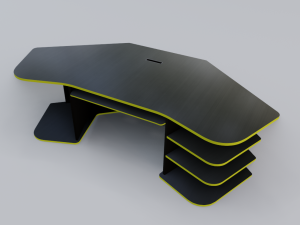 gaming desk low poly pbr Model 3D