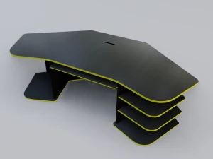 gaming desk low poly pbr 3D Model