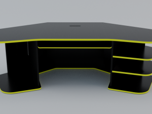 gaming desk low poly pbr Model 3D