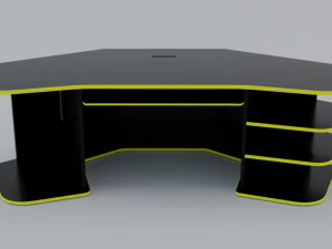 gaming desk low poly pbr 3D Model