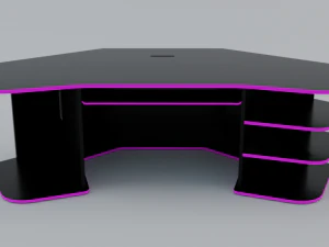 gaming desk low poly pbr 3D Model