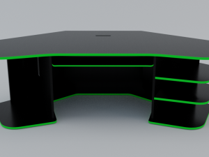 gaming desk low poly pbr Model 3D