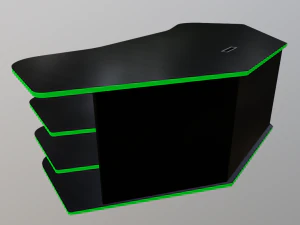 gaming desk low poly pbr 3D Model