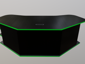 gaming desk low poly pbr Model 3D