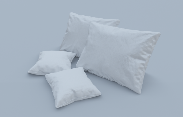 pillow pack low poly pbr high details Modelo 3D .c4d .max .obj .3ds .fbx .stl .blend 