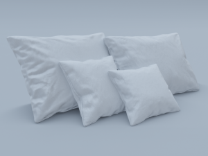 pillow pack low poly pbr high details Modelo 3D