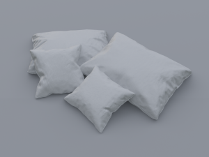 pillow pack low poly pbr high details Modelo 3D