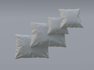 pillow pack low poly pbr high details Modelo 3D