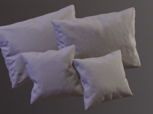 pillow pack low poly pbr high details Modelo 3D