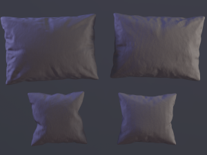 pillow pack low poly pbr high details Modelo 3D