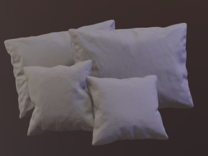 pillow pack low poly pbr high details Modelo 3D